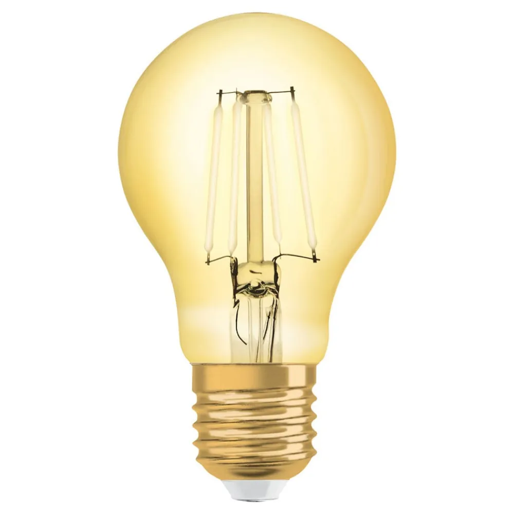 OSRAM Led Pærer>LED-pære E27 8W Vintage Filament 825 guld
