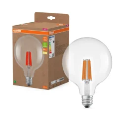 LED-pære Globe G125 E27 7,2W Filament 2,700K^OSRAM