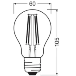 OSRAM Dæmpbar Led-Pære|Filament Pære><noscript><img width=