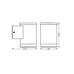OSRAM Solcellelamper>LED-solcellelampe til udvendig vægmontering ENDURA STYLE OXFORD, grafit