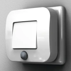 Børn OSRAM LED-stikkontakt-natlampe LUNETTA HALL PIR-sensor hvid