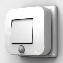 Børn OSRAM LED-stikkontakt-natlampe LUNETTA HALL PIR-sensor hvid