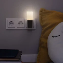 Børn OSRAM LED-stikkontakt-natlampe LUNETTA FLARE sort Sensor
