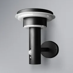 LED-væglampe ENDURA STYLE SOLAR DOUBLE CIRCLE sort^OSRAM Sale