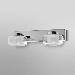 LED-væglampe ORBIS FLAME, krom, 2 lyskilder, CCT, IP44^OSRAM Online