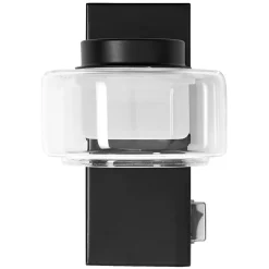 LED-væglampe ORBIS FLAME, sort, metal, IP44 CCT^OSRAM Sale