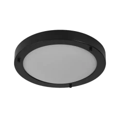 loftlampe BATHROOM, sort Ø 31 cm metal/glas IP44^OSRAM Best