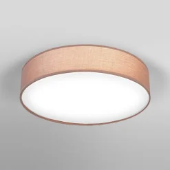 loftlampe ORBIS PARIS, brun, Ø 40 cm, tekstil, E27^OSRAM Online