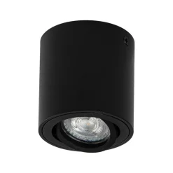 OSRAM loftspot ROUND, sort, Ø 8 cm, metal, GU10