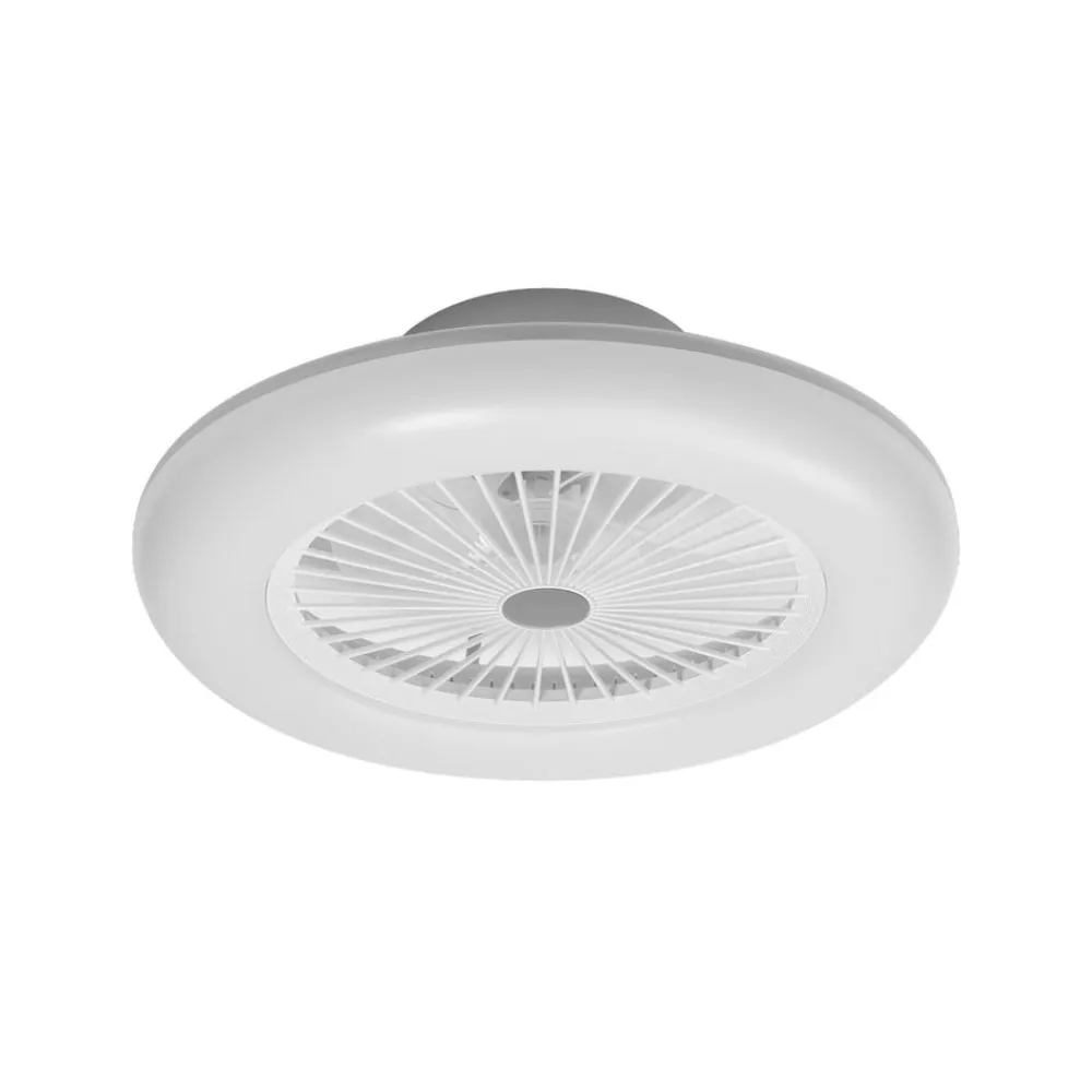 OSRAM SMART+ Loftventilatorer>WiFi LED-loftventilator ROUND hvid, lydsvag, 55 cm