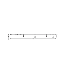 OSRAM SMART+ WiFi LED-lyskæde STRINGLIGHT, RGBW 12 lyskilder