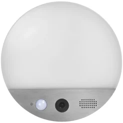 WiFi udendørs væglampe ROUND, kamera, sensor, grå^OSRAM SMART+ New