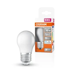OSRAM Led Pærer>Star LED-pære E27 4,9 W 470lm 6.500 K mat