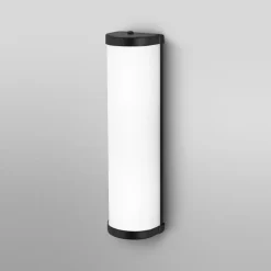 væglampe BATHROOM sort Længde 46 cm Metal/glas IP44^OSRAM Clearance