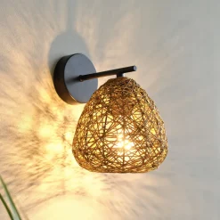 væglampe Decor Paper Drop, papir, beige, E27^OSRAM Clearance