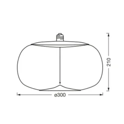 Vintage 1906 Big Elipse, ravgul, E27, 2.700 K, glødetråd^OSRAM Online