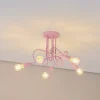 Børn HELAM Loftlamper|Loftlamper>Oxford loftlampe, lyserød, Ø 47 cm, metal, 5 lyskilder