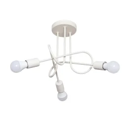 HELAM Oxford loftlampe, sand, Ø 44 cm, metal, 3 lyskilder, E27