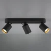 Trio Lighting Pago loftspot, 3 lyskilder, sort