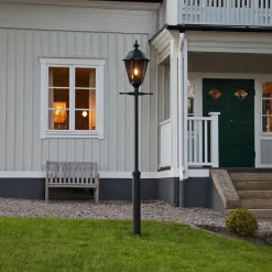 Konstsmide Pallas lygtepæl, sort