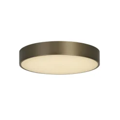 Searchlight Palma LED-loftlampe, bronzefarvet, Ø 25 cm, stål/akryl