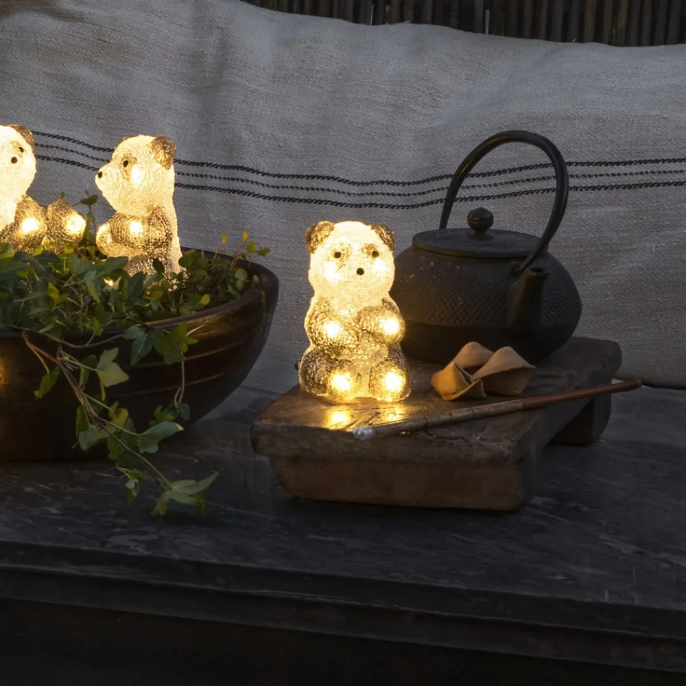 Konstsmide Season Pandabjørn LED-lysfigur, 5 stk som kæde