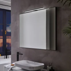 Ebir Væg- Og Spejllamper|Væglamper>Pandora LED-spejlbelysning, mat sort, 45,8 cm