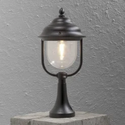 Parma sokkellampe, sort^Konstsmide Online