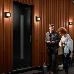 Parterre - terningformet LED udendørs væglampe^Philips Discount