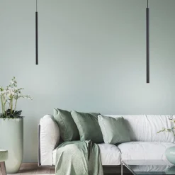 Flute LED-hængelampe 1 lyskilde sort^Paul Neuhaus Best