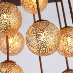 Paul Neuhaus Greta loftlampe, 55 cm, 9 lyskilder, metal, G9