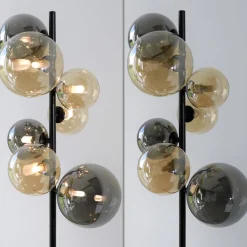 Paul Neuhaus gulvlampe Popsicle, glas, 155 cm høj, G9