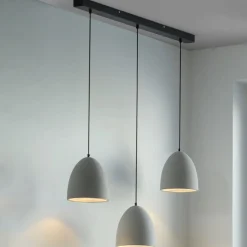 Paul Neuhaus hængelampe Eton, 3.lyskilder, 100 cm, beton, G9