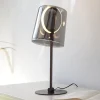 Paul Neuhaus LED-bordlampe Zula, røggrå, højde 42 cm