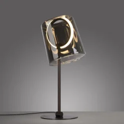 Paul Neuhaus LED-bordlampe Zula, røggrå, højde 42 cm