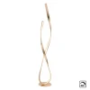 Paul Neuhaus Gang|Pendellamper>LED-gulvlampe Linda, guld, metal, dæmpbar