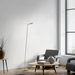 Paul Neuhaus Arbejdsrum/Kontor|Gulvlamper>LED-gulvlampe Akku-Bente, messing, CCT, USB-C