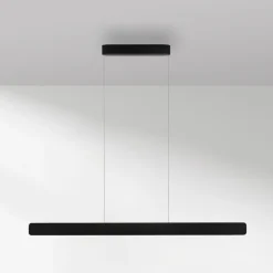 Paul Neuhaus Arbejdsrum/Kontor|Pendellamper>LED-hængelampe Q-Stretto, sort, 120 cm