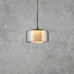 Paul Neuhaus Pendellamper|Pendellamper>LED-hængelampe Rika, Ø 15 cm, glas, dæmpbar