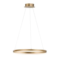 Paul Neuhaus Pendellamper>LED-hængelampe Titus, Ø 60 cm, messing, dæmpbar