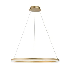 LED-hængelampe Titus, Ø 80 cm, messing, dæmpbar^Paul Neuhaus Hot