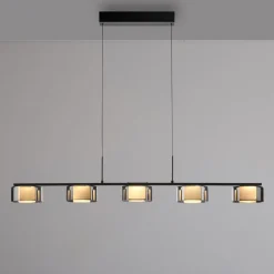 Paul Neuhaus Pendellamper|Pendellamper>LED-hængelampe Rika, 119 cm, glas, dæmpbar