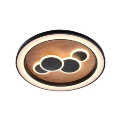 LED-loftlampe Eliza, olieret eg, Ø 60 cm^Paul Neuhaus Sale