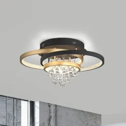 Paul Neuhaus LED-loftlampe Rotazo, glas, CCT, dæmpbar