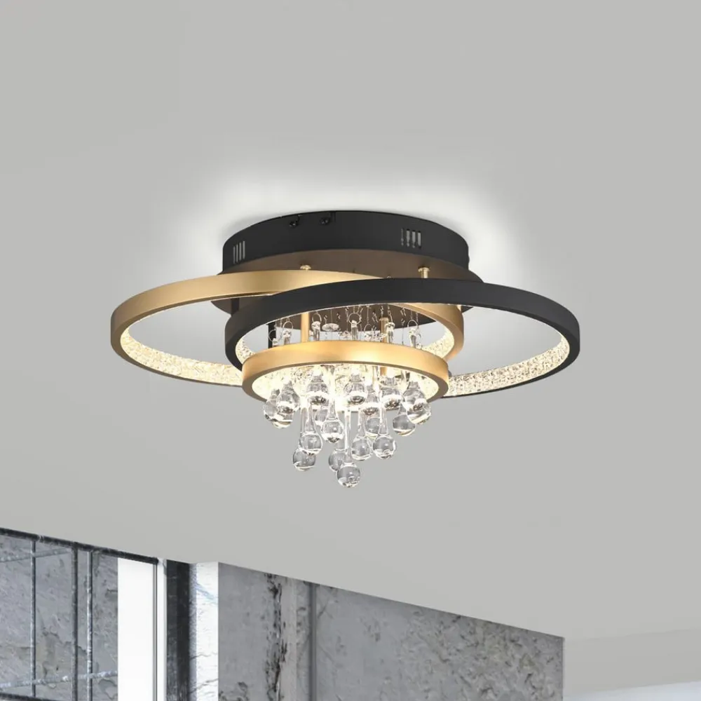 Paul Neuhaus LED-loftlampe Rotazo, glas, CCT, dæmpbar