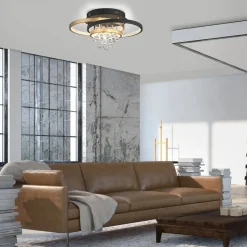 Paul Neuhaus LED-loftlampe Rotazo, glas, CCT, dæmpbar