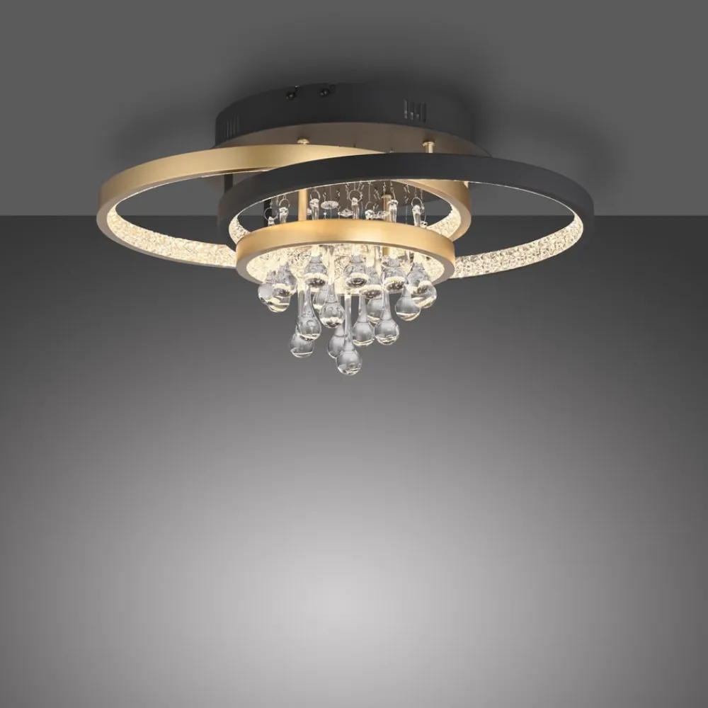 Paul Neuhaus LED-loftlampe Rotazo, glas, CCT, dæmpbar