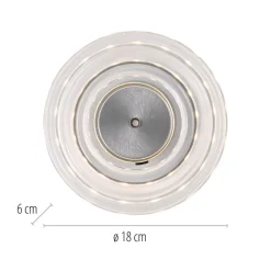 LED-væglampe Akku-Sono, klar, dæmpbar^Paul Neuhaus