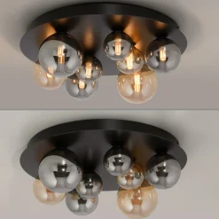 Loftlampe Popsicle, glas, Ø 48 cm, G9^Paul Neuhaus Outlet