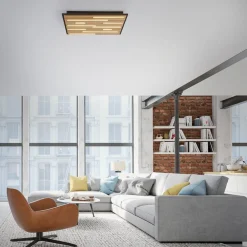 Q-Smart-Home Loftlamper|Loftlamper>Paul Neuhaus Loftlampe Q-Acoustic træ 62 x 62 cm